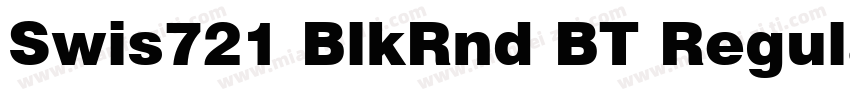 Swis721 BlkRnd BT Regular字体转换